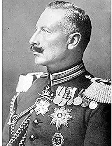 Fine Art Prints Bain 1914 Portrait Kaiser Wilhelm II Deutschland Foto Kunstdruck Leinwand Premium Wanddeko Poster Wandbild