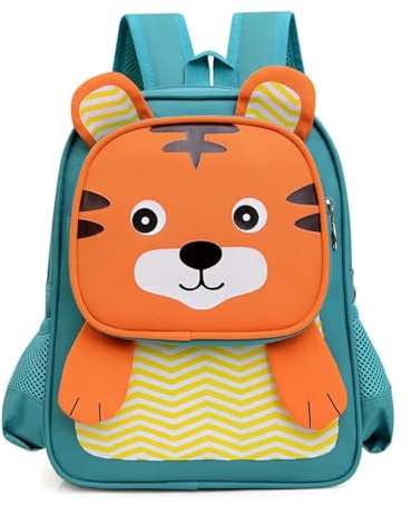 Longsing Kleinkind Rucksack, Pre School Rucksack 3D Niedlichen Tier Rucksäcke Kinder Schultasche (Tiger)