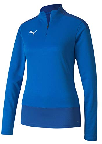 PUMA Teamgoal 23 1/4 Zip Top W Sudadera, Mujer, Electric Blue Lemonade-Team Power Blue, L