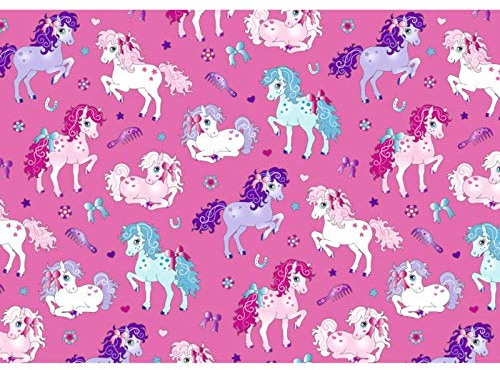 Susy Card Geschenkpapier Little Pony, auf Rolle, Schwarz