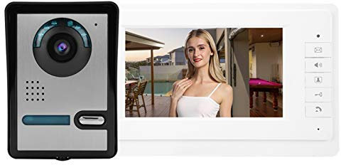 Sonew Mirilla Digital de Puerta, Timbres de Inalámbricos, Videoportero WiFi de Intercomunicación, Videotimbre inalámbrico, 7'' Pantalla, Timbre Video Mirilla, para Hogar, Hoteles