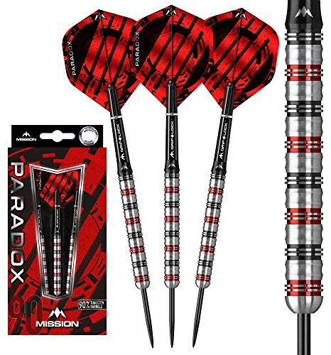 Mission Paradox Dartset M1 21g 23g 25g Tungsten Black Red (25)