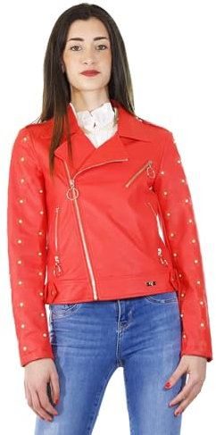 Gaudì Jeans 911BD38006 Veste à clou en simili cuir avec applications Taille 40