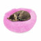 wuuhoo® Hundebett Fluffy 40cm Donut für kleine und mittelgroße Hunde - weiches Haustierbett rund, waschbares Hundekörbchen für Hund oder Katze, Flauschiger Hundekorb Pink