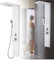 YRHome Duschsystem Regendusche Duschset Edelstahl Massage Duschpaneel mit Handbrause Duscharmatur Regendusche Massagedusche Handbrause Wasserfalldusche Mattweiß