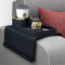 BOUTICOL Couch-Tablett, Sofa, Arm, Becherhalter, Untersetzer, aus Silikon, Anti-Verschütten und rutschfeste Armlehne, Becherhalter für Sessel, Liege, Couch-Fernbedienung und Handy-Organizer (schwarz)