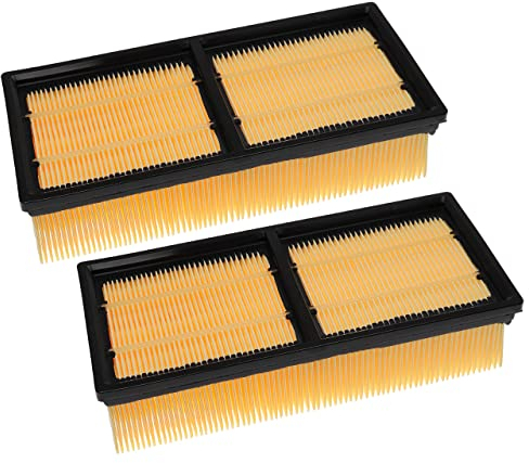vhbw Set 2x Flat-Fold Filter compatible with Kärcher IVC 60/30 Tact² Industrial Vacuum Cleaner - Pleated Filter Element