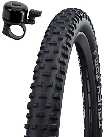 1 x Schwalbe Tough Tom K-Guard Fahrradreifen Pannenschutz Fahrrad Mantel Decke 54-559 (26 x 2,10) inkl. Fahrradklingel