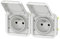 prise de courant - 2 x 2p+t - horizontale - blanc - composable - legrand plexo 069642l