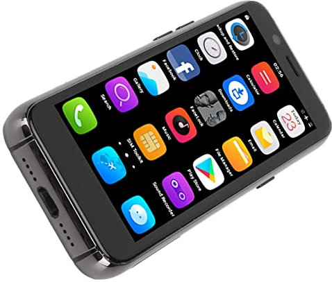 Mini Smartphone, Schermo HD 3GB 32GB 8MP 4 Core Piccolo Telefono per la Comunicazione (Nero)