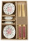 funchic Vajilla Cerámica Sushi Plato Set para Dos en Caja de Regalo