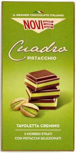Novi Tavoletta Di Cioccolato Cuadro Pistacchio, 110g
