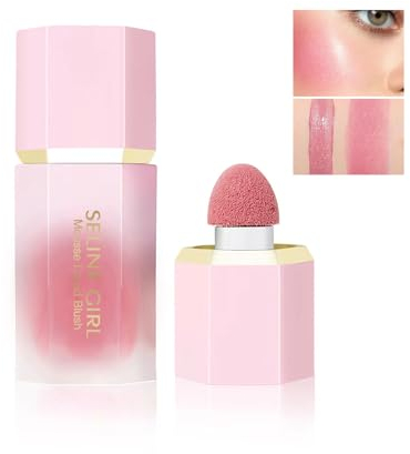 Qwesure Xixi Nourishing Rouge Gel Face Nourishing Flower Gel Natural Look Dewy Liquid Blush Lightweight, Breathable, Long-Lasting, Smudge-Proof Blush Liquid Rouge Multi-Purpose Stick