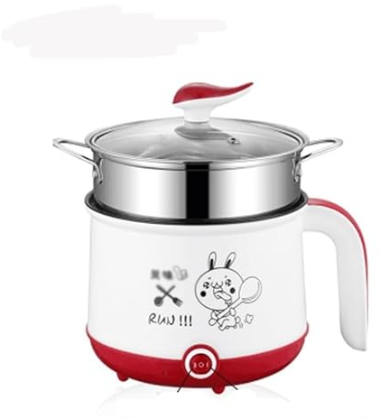 RajoNN Mini Olla Arrocera 1.8L Olla Arrocera Antiadherente Olla Arrocera Multifunción Portátil De Doble Capa (Color : Argento)