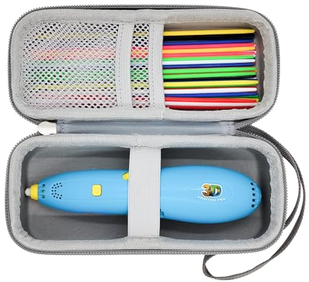 Inscool Hülle für 3D-Druck-Stift-Zubehör, Schutzhülle für 3D-Druck-Stift, Grau