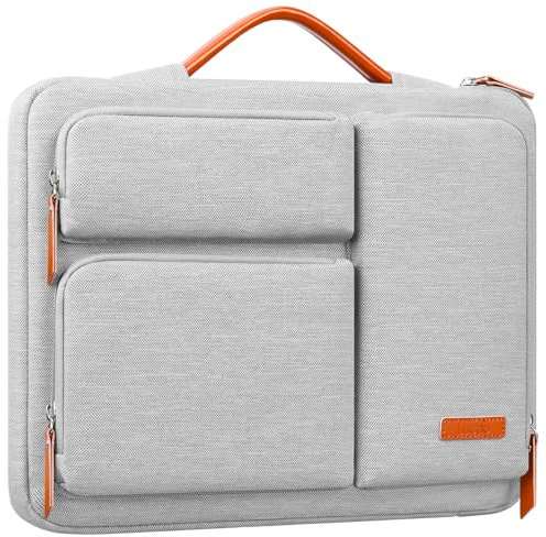Lacdo 360° Protective 15-16 inch Laptop Sleeve Case for 15-15.6 inch Acer HP Lenovo Dell ASUS Laptop, 16 inch New MacBook Pro M4/M3/M2/M1 Pro/Max A3403 A3186 A2991 A2780 2024-2019 Computer Bag, Gray