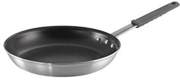 Tramontina Sartén profesional grande antiadherente de 12 pulgadas, sartén de aluminio de calibre pesado con revestimiento antiadherente reforzado, mango gris, apto para lavavajillas y horno