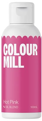 Colour Mill Oil Blend Lebensmittelfarbe Ölbasis, Hot Pink, 100 ml | Hochkonzentriert, Leuchtende Farben, Geeignet für Buttercreme, Schokolade, Kuchenteig, Ganache und Zuckermassen