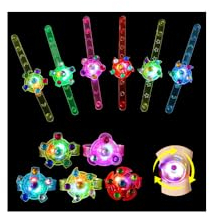 Mstnoixgc Spinner Led Armband,6 Stück LED Armband Kinder Set, Leuchtarmband Kinder, Flash Light Armband, Gastgeschenke Geburtstag Kinder, für Weihnachten,Feiern Neujahrsparty,Geburtstag