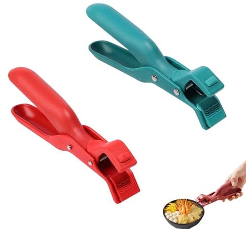 2Pcs Multi-Purpose Anti-Scald Bowl Holder Clip for Kitchen, Anti-Scalding Bowl Clamp Silicone Non-Slip Heat Insulation Anti-Scald Clip Multi Purpose Anti Scald Bowl Holder Clip Anti Scalding Clip