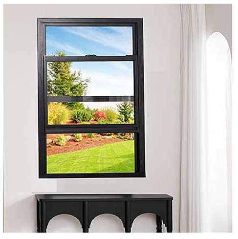 Finestra scorrevole multifunzione con vetro temperato, facile installazione, per capanni e casa, 60 x 73 cm