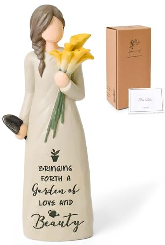 Loyzcy Gardening Gifts for Women, Calla Lily Figurines Ornaments, Friendship Gifts, New Home Gifts Ideas, Birthday Gifts for Garden Lovers Unique, Breeding Hope and Love