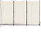 Jopassy Paravent mit Rollen und Bremsen, Faltbarer Raumteiler, Mobiler Sichtschutz, Trennwand 3 Teilig 263x181x30 cm, Beige, Ideal für Wohnzimmer, Schlafzimmer, Balkon