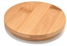 Bambus-Tassendeckel, Holzabdeckung für Kaffeetasse, Teeglas, Getränke, wiederverwendbarer Dichtungsring, Kiefernabdeckung, Glastank, Keramik-Tassenabdeckung (11 cm-F)