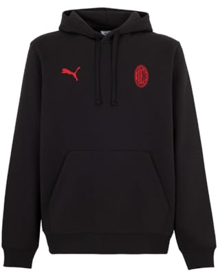 A.C. Milan Unisex Felpa Con Cappuccio Ftbless Sweatshirt mit A.C. Logo Offizielles Produkt von Milan und Puma