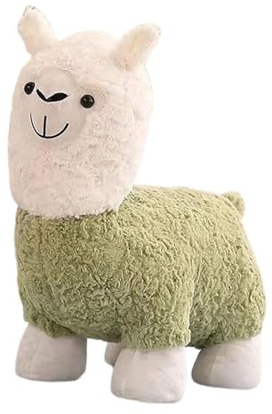 Zanthicia Pouf Repose-Pieds pour Enfants avec Adorable Peluche alpaga, Facile à Transporter, pour l'intérieur et l'extérieur, idéal pour Les Enfants, Les Femmes Enceintes et Adultes.