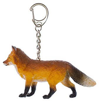 Miniblings Fuchs Schlüsselanhänger Fox Rotfuchs Wald Fuchsanhänger 85mm braun - Handmade Modeschmuck I I Anhänger Schlüsselring Schlüsselband Keyring
