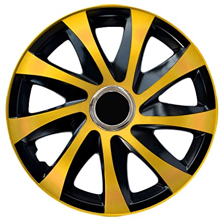 Radzierblende Drift EXTRA schwarz/Gold 14 Zoll 4er Set