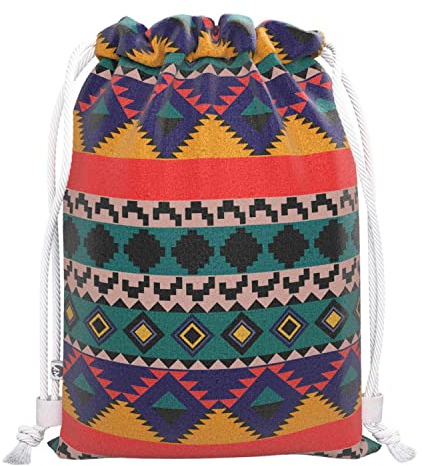 At This Moment Turnbeutel Bunt – Festival Beutel Mit Kordelzug und Innentasche - Sportbeutel, Rucksack für Damen - Baumwolle