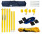 RomiSport Set für Beachvolleyball komplettes Netz + Pfosten + Feldmarkierung Courtline, 9.5 m Volleyballnetz Outdoor im Freien für Beach Grass Park-Veranstaltungsorte