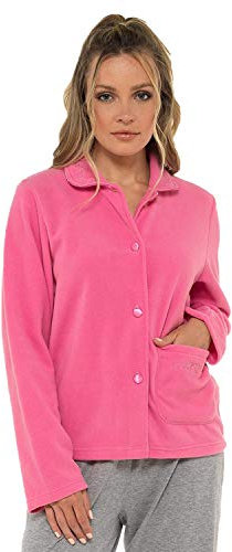 undercover lingerie Ladyolga Fleece Bed Jackets 4162 New Pink 14-16