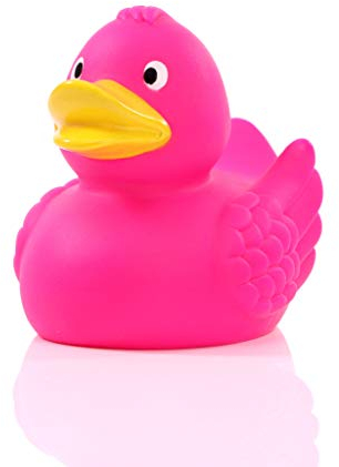 Schnabels Badeente Wings - Geschenk für Geburt Geburtstag Namenstag Kinder Baby Freund-in Mädchen Junge - lustig originell Glücksbringer - Spielzeug Quietsche-Ente Deko Badewanne (Pink)