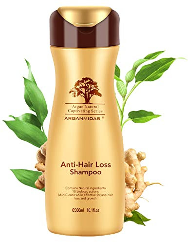 ARGANMIDAS Anti-Haarausfall Shampoo, Haarwachstum Shampoo für Haarausfall verursacht durch Dauerwelle und Druck, Männer und Frauen Haarverdichtung Shampoo riecht gut, Haarausfall Behandlungen Shampoo