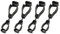 RoxNvm Handschuhclips, Handschuh Halterung, 4 Stück Handschuh Grabber Clip Sicherheit Arbeitshandschuh Clip Handschuhhalter, Handschuhklemme Grabber Catcher für Arbeitshandschuhe (schwarz)