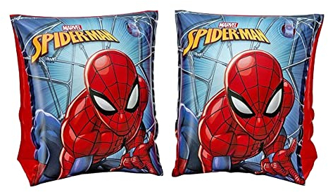 Bestway Schwimmflügel für Kleinkinder von 3 bis 6 Jahren, 18-30 kg, Spiderman Schwimmhilfe mit Doppelkammersystem
