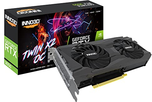 Inno3D GeForce RTX 3050 8GB Twin X2 OC Scheda Grafica - 8GB DDR6, 3X DisplayPort/1x HDMI, N30502-08D6X-11902130