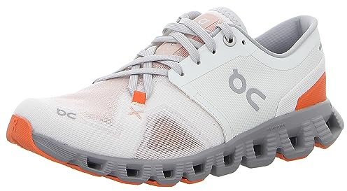 On Damen Cloud X 3 Laufschuhe, Ivory | Alloy, 40.5 EU