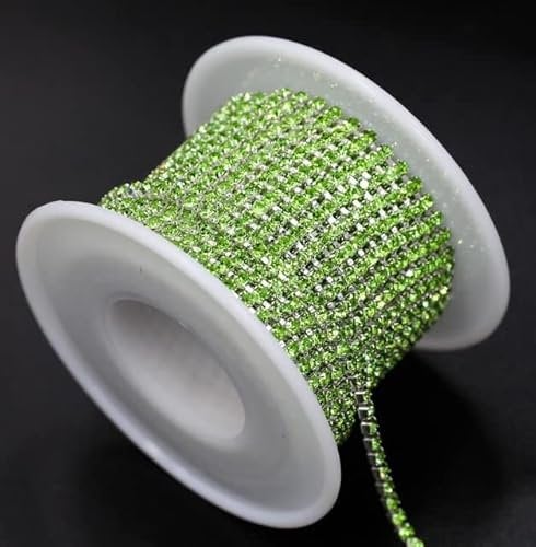 1Yard 10Yards/Roll Shiny Crystal Rhinestone Chain Sew-On Glue-On for Clothes Jewelry Apparel Accessories Trim Cup Chain