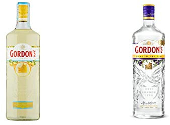 Gordon's Gin - Sicilian Lemon, 700ml & London Dry Gin - 1 L