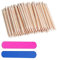 Palitos de Madera para Uñas,100 PCS Palos de Madera Naranja Palos Madera Uñas Palitos de Naranjo Manicura Cutículas Naranja para Manicura
