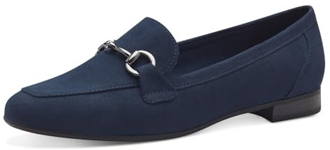 MARCO TOZZI Slipper Donna Eleganti Vegane, Blu (Navy), 40 EU