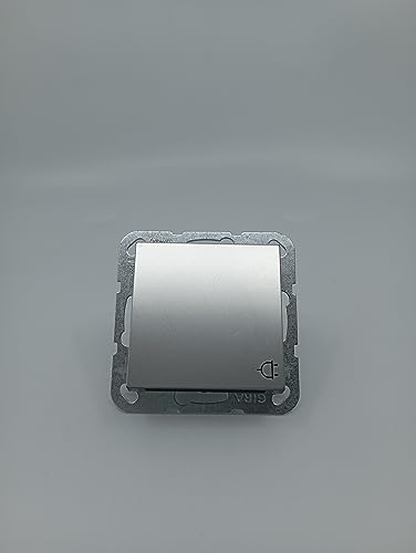 GIRA 4454600 Steckdose edelstahl mit Klappdeckel IP20