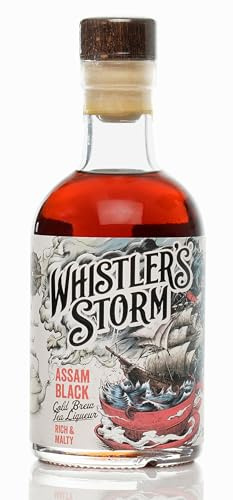 Whistler's Storm Assam Black Tea Liqueur | 20cl | Cold Brew Alcoholic Tea | Malty & Rich | Vodka Base | 20% ABV