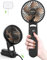 Funme® 3 IN 1 HandHeld Fan Exquisite, 5000 battery Power Bank Hand Fans, Flashlight 5 speed LED Display, Portable Powerful Rechargeable Battery Fans for Girls Gift, Travel Fan Accessories for Women