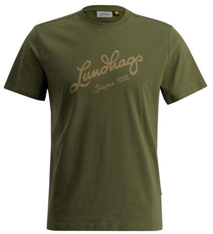 Lundhags Herren Kurzarmshirt Sportshirt Trainingsshirt Järpen Logo T-Shirt M, Farbe:Grün, Artikel:-62400 Pine Green, Größe:L