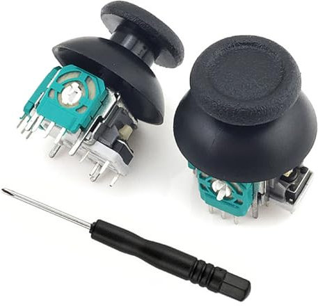 2Pcs Joystick Module with Thumb Stick, 3D Analog Joysticks Sensor Replacement Game Rocker Module for PS4 Pro Slim Controller